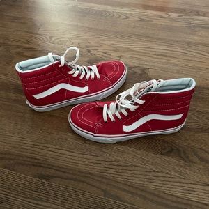 Red Hightop Vans